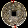 Китайская монета счастья для привлечения партнера - подвесная