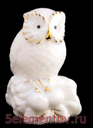 Сова белая - керамика