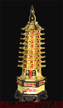 Пагода девятиярусная под золото
