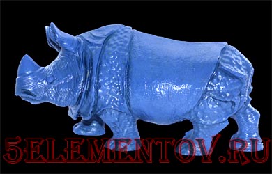 Синий (водный) носорог большой