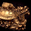 Драконовая черепаха маленькая под бронзу с черепашкой