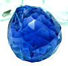 Хрустальный  подвесной шар d = 4 см темно-синий